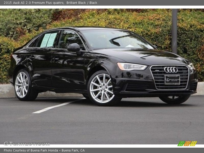 Brilliant Black / Black 2015 Audi A3 2.0 Premium Plus quattro