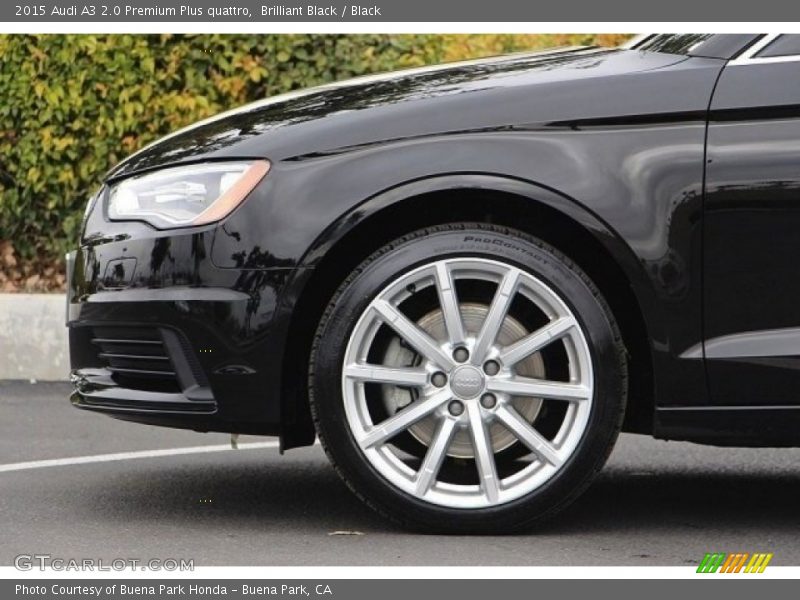 Brilliant Black / Black 2015 Audi A3 2.0 Premium Plus quattro