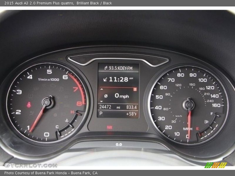 Brilliant Black / Black 2015 Audi A3 2.0 Premium Plus quattro