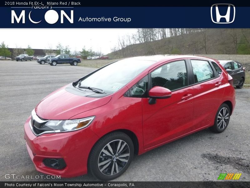Milano Red / Black 2018 Honda Fit EX-L