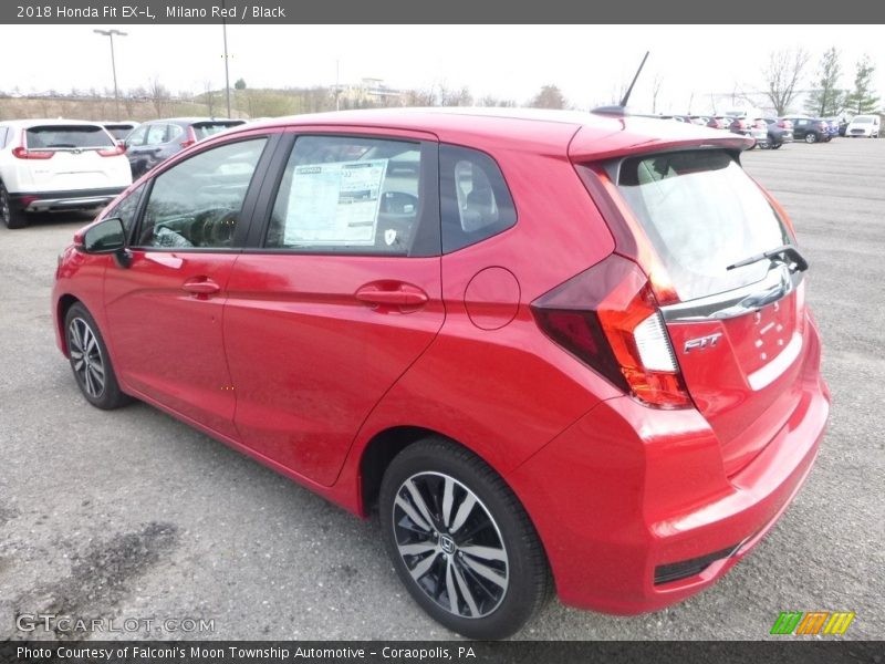Milano Red / Black 2018 Honda Fit EX-L
