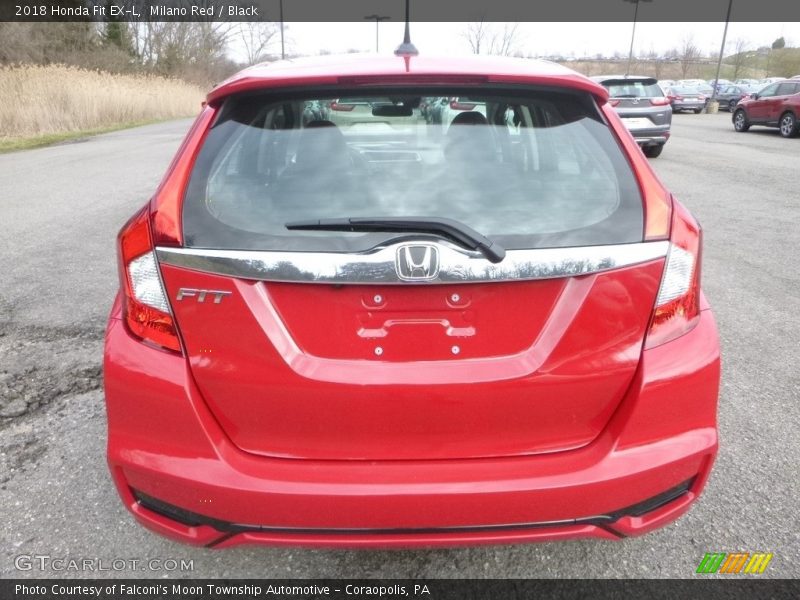 Milano Red / Black 2018 Honda Fit EX-L