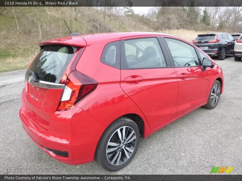 Milano Red / Black 2018 Honda Fit EX-L