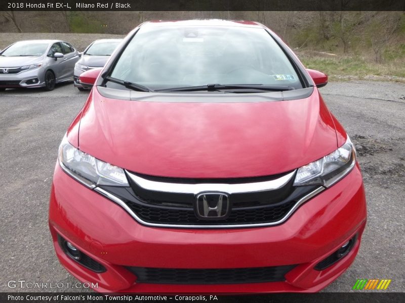 Milano Red / Black 2018 Honda Fit EX-L