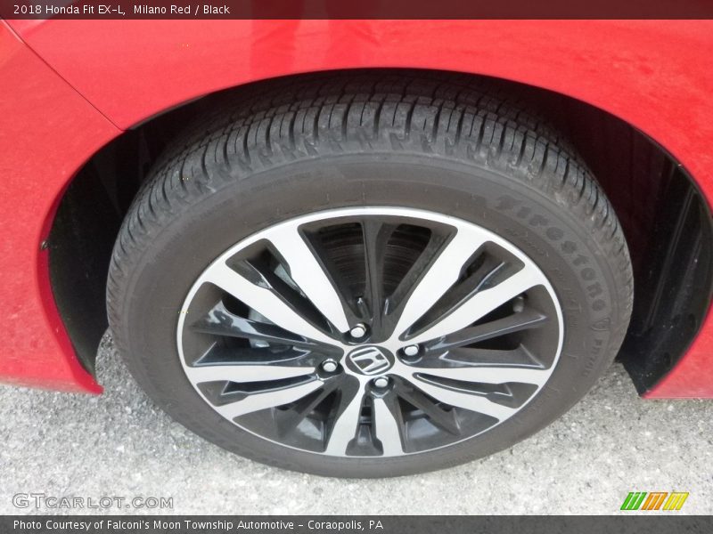 Milano Red / Black 2018 Honda Fit EX-L