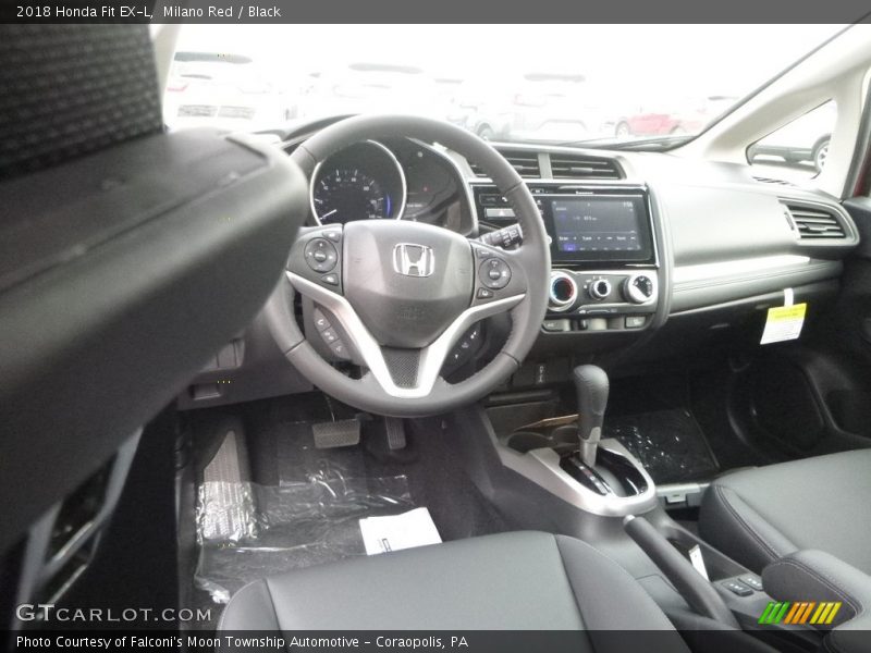 Milano Red / Black 2018 Honda Fit EX-L
