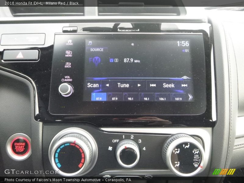 Milano Red / Black 2018 Honda Fit EX-L