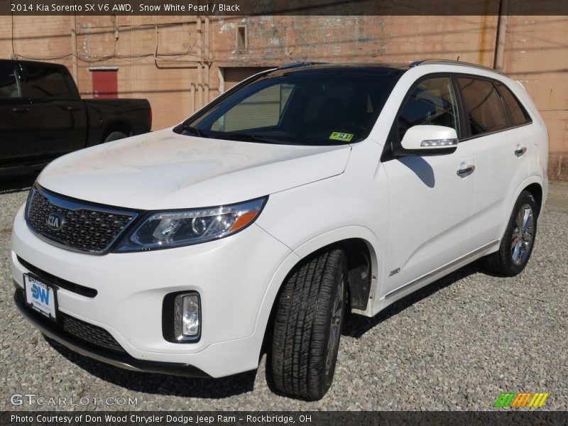 Snow White Pearl / Black 2014 Kia Sorento SX V6 AWD