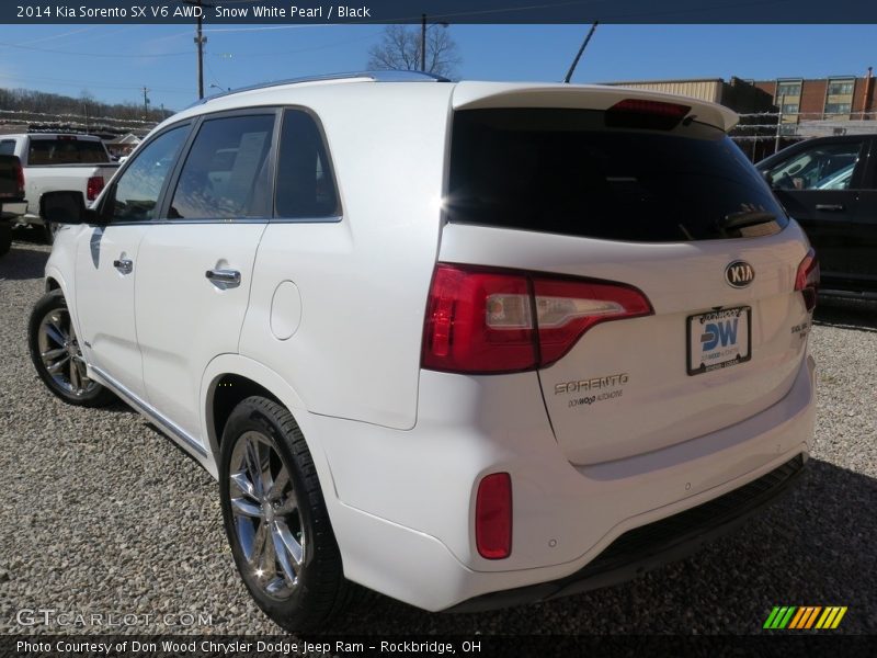 Snow White Pearl / Black 2014 Kia Sorento SX V6 AWD