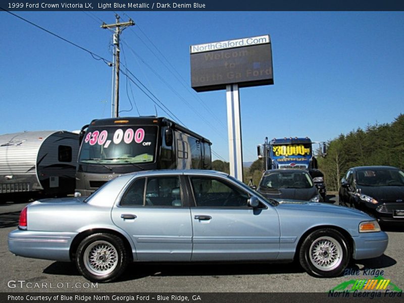 Light Blue Metallic / Dark Denim Blue 1999 Ford Crown Victoria LX