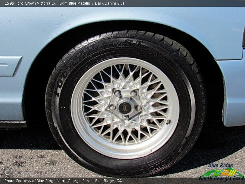 Light Blue Metallic / Dark Denim Blue 1999 Ford Crown Victoria LX
