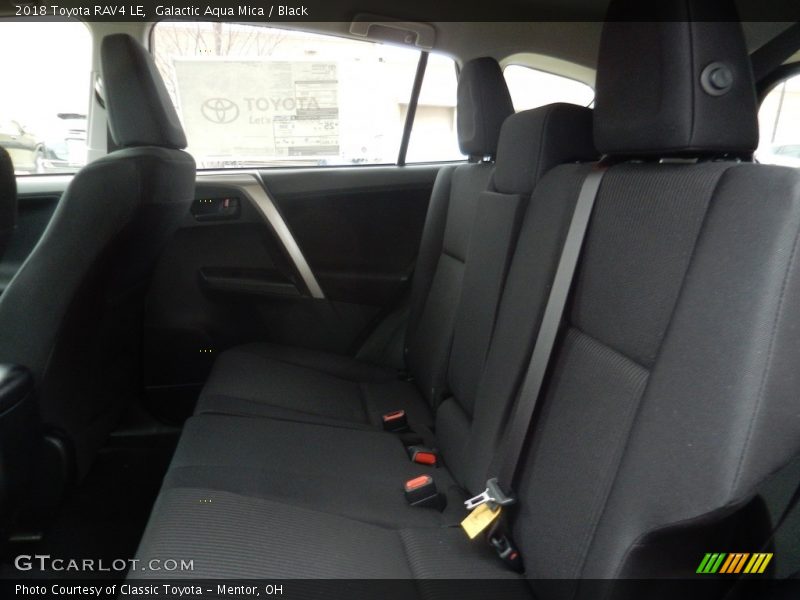 Galactic Aqua Mica / Black 2018 Toyota RAV4 LE