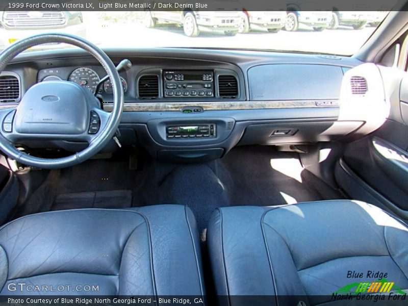 Light Blue Metallic / Dark Denim Blue 1999 Ford Crown Victoria LX