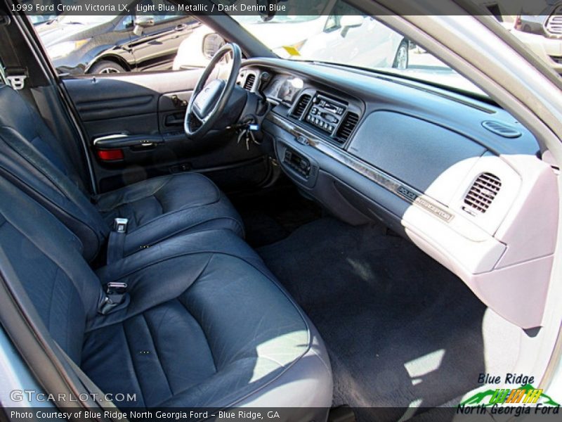 Light Blue Metallic / Dark Denim Blue 1999 Ford Crown Victoria LX