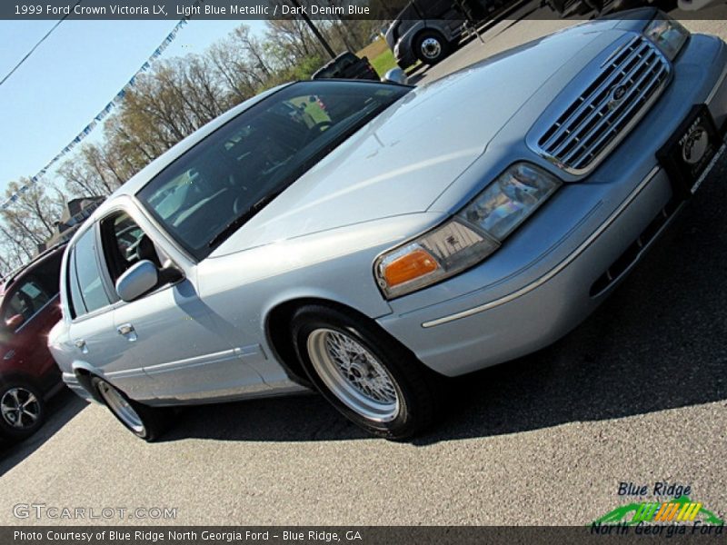 Light Blue Metallic / Dark Denim Blue 1999 Ford Crown Victoria LX
