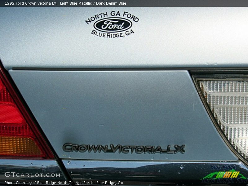 Light Blue Metallic / Dark Denim Blue 1999 Ford Crown Victoria LX