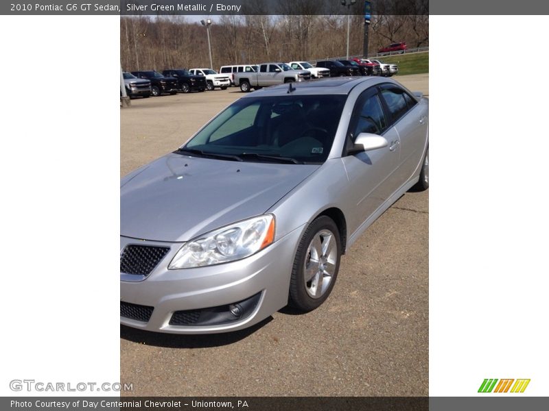 Silver Green Metallic / Ebony 2010 Pontiac G6 GT Sedan