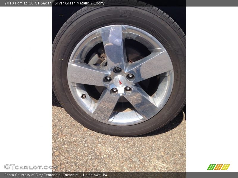 Silver Green Metallic / Ebony 2010 Pontiac G6 GT Sedan