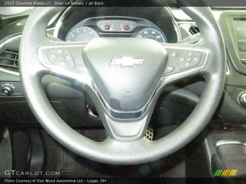 Silver Ice Metallic / Jet Black 2017 Chevrolet Malibu LT