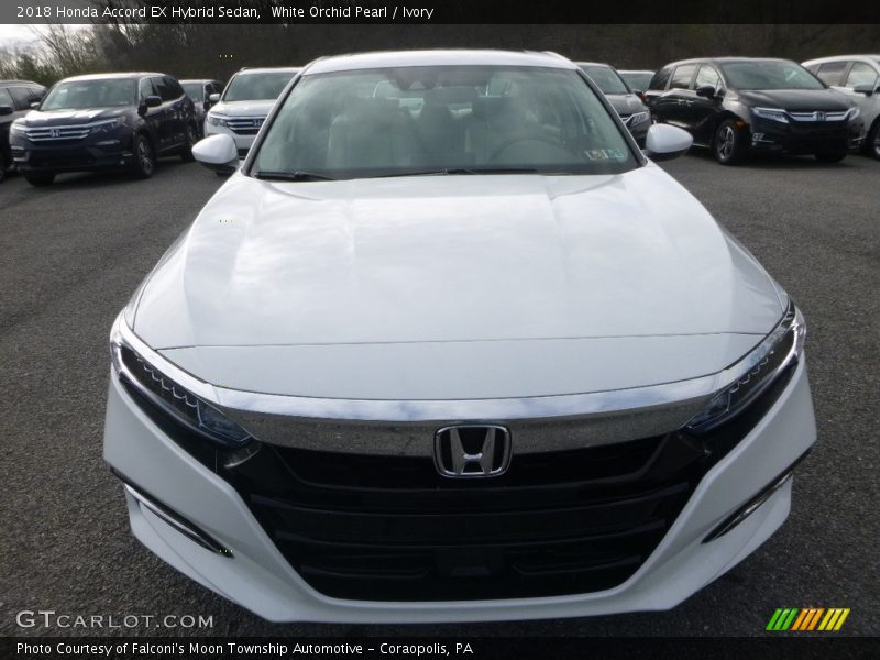 White Orchid Pearl / Ivory 2018 Honda Accord EX Hybrid Sedan