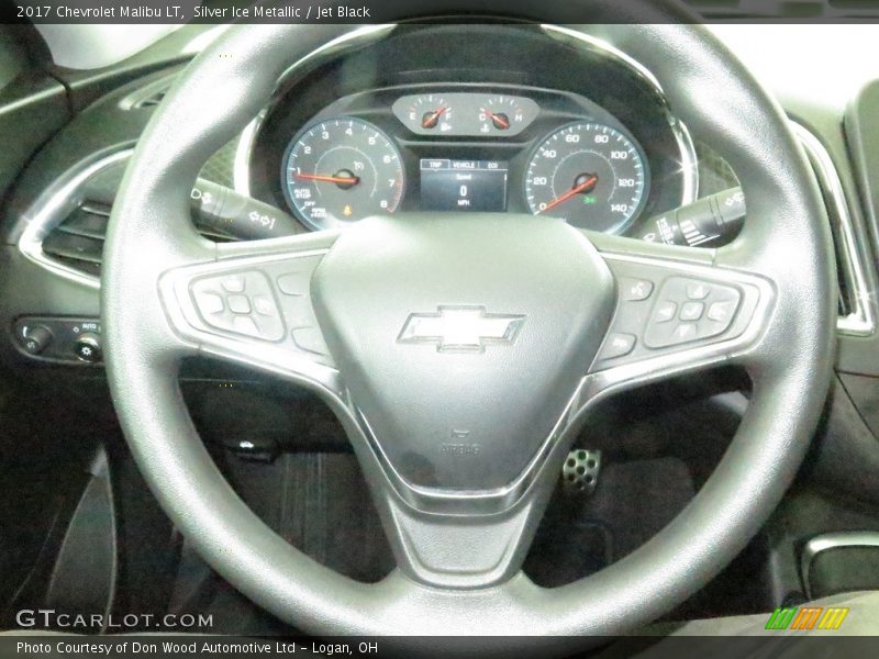 Silver Ice Metallic / Jet Black 2017 Chevrolet Malibu LT
