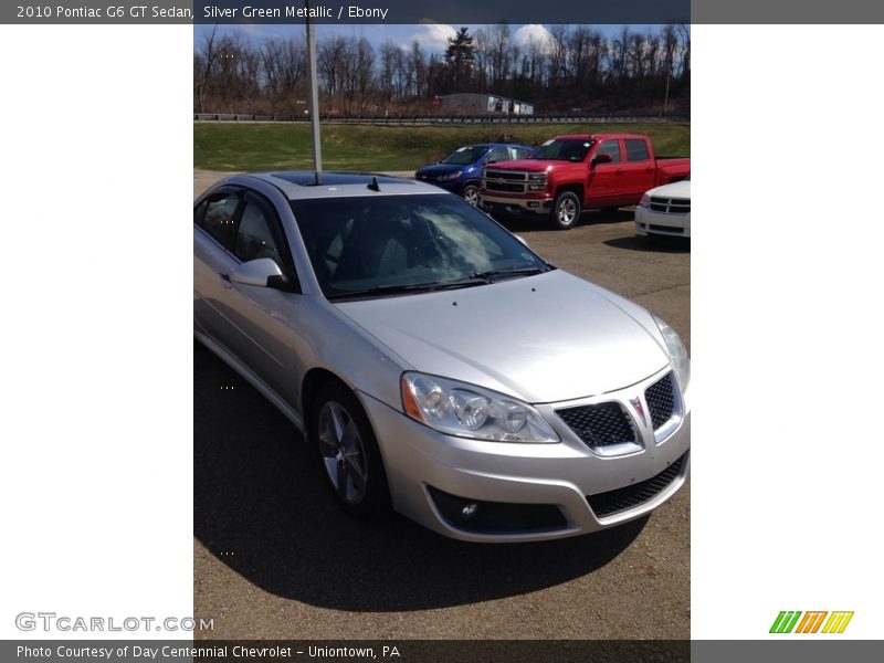 Silver Green Metallic / Ebony 2010 Pontiac G6 GT Sedan