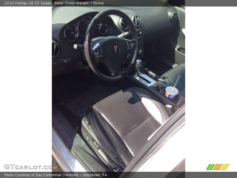 Silver Green Metallic / Ebony 2010 Pontiac G6 GT Sedan