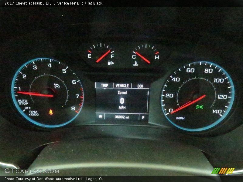Silver Ice Metallic / Jet Black 2017 Chevrolet Malibu LT