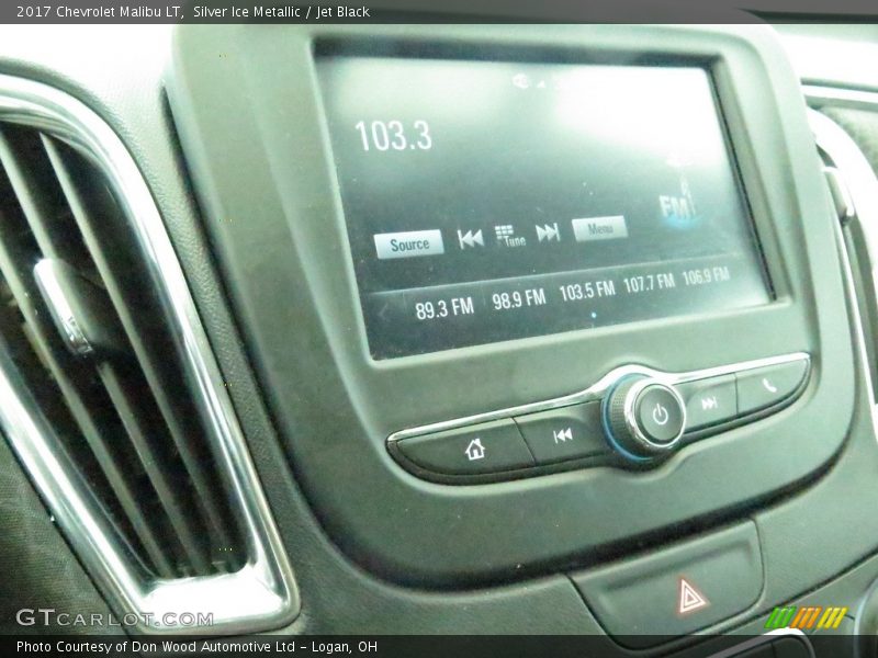 Silver Ice Metallic / Jet Black 2017 Chevrolet Malibu LT