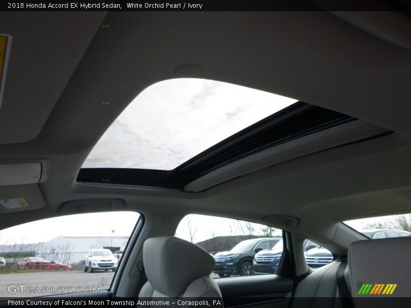 White Orchid Pearl / Ivory 2018 Honda Accord EX Hybrid Sedan