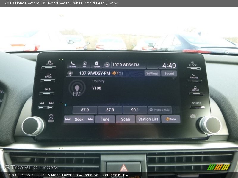 Audio System of 2018 Accord EX Hybrid Sedan