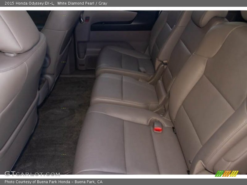 White Diamond Pearl / Gray 2015 Honda Odyssey EX-L