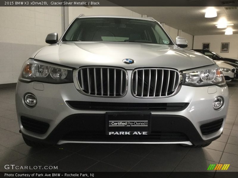 Glacier Silver Metallic / Black 2015 BMW X3 xDrive28i