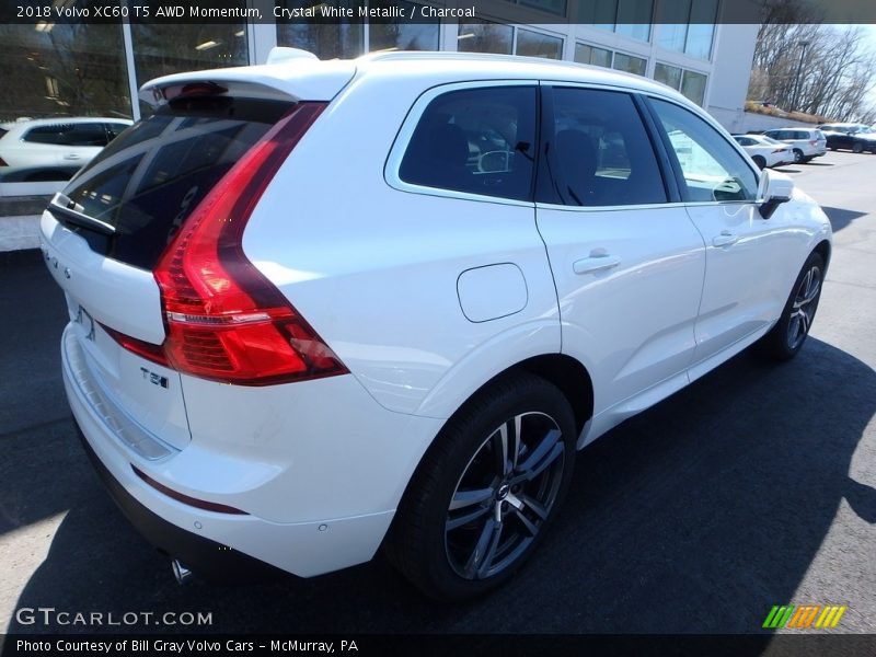 Crystal White Metallic / Charcoal 2018 Volvo XC60 T5 AWD Momentum