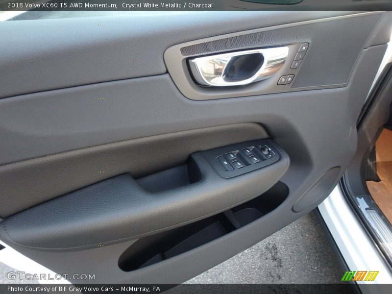 Crystal White Metallic / Charcoal 2018 Volvo XC60 T5 AWD Momentum