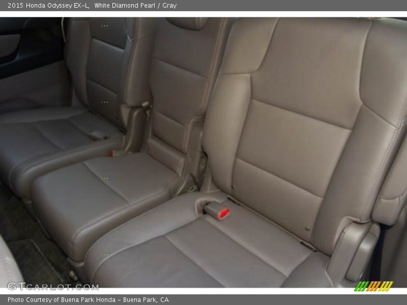 White Diamond Pearl / Gray 2015 Honda Odyssey EX-L