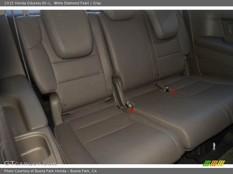 White Diamond Pearl / Gray 2015 Honda Odyssey EX-L