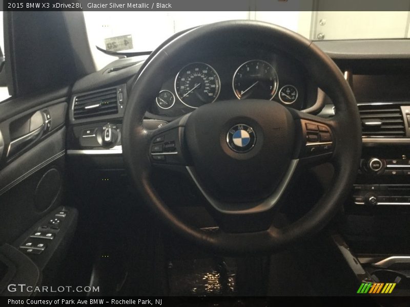Glacier Silver Metallic / Black 2015 BMW X3 xDrive28i