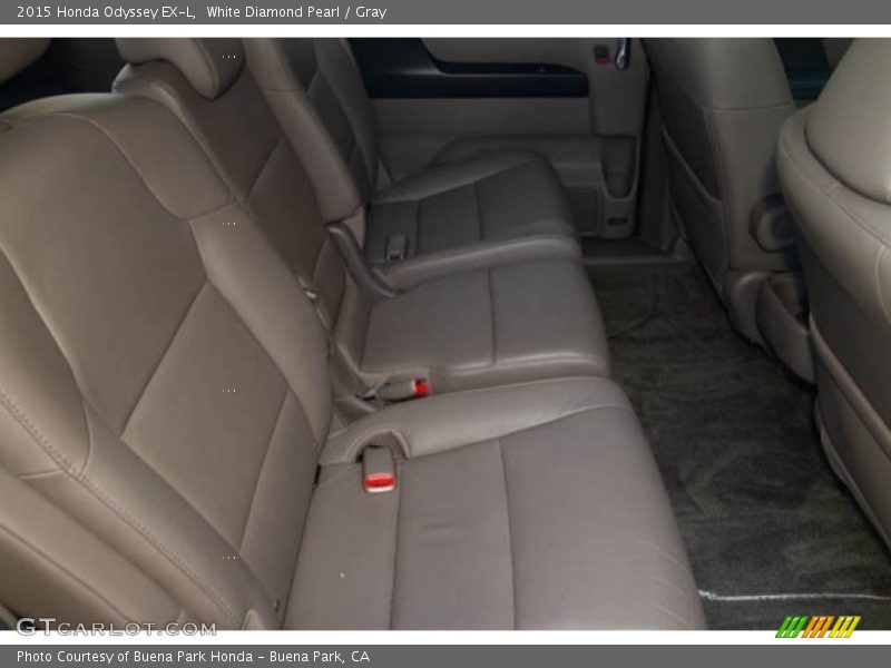 White Diamond Pearl / Gray 2015 Honda Odyssey EX-L