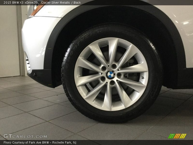 Glacier Silver Metallic / Black 2015 BMW X3 xDrive28i