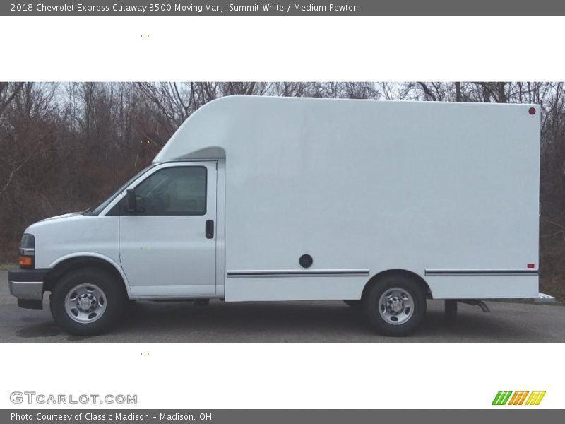 Summit White / Medium Pewter 2018 Chevrolet Express Cutaway 3500 Moving Van