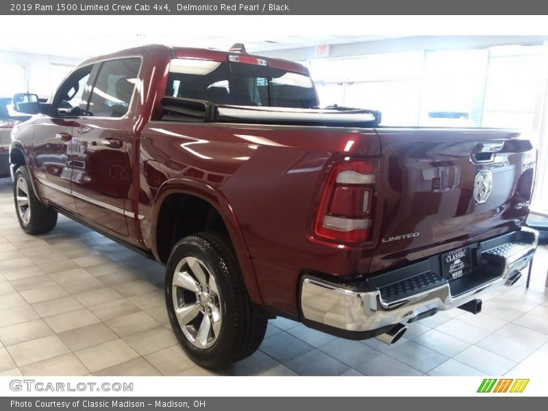 Delmonico Red Pearl / Black 2019 Ram 1500 Limited Crew Cab 4x4