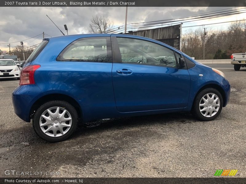 Blazing Blue Metallic / Dark Charcoal 2007 Toyota Yaris 3 Door Liftback
