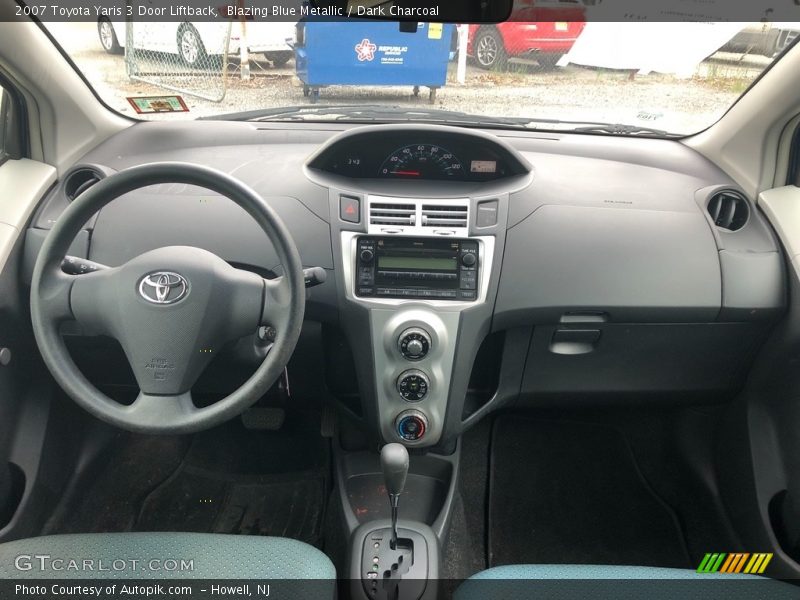 Blazing Blue Metallic / Dark Charcoal 2007 Toyota Yaris 3 Door Liftback