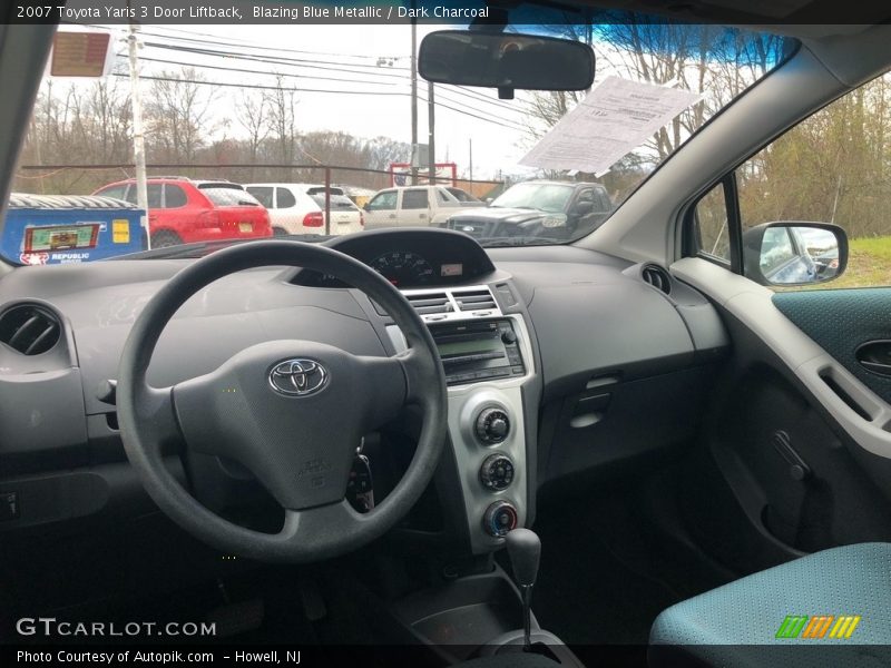 Blazing Blue Metallic / Dark Charcoal 2007 Toyota Yaris 3 Door Liftback