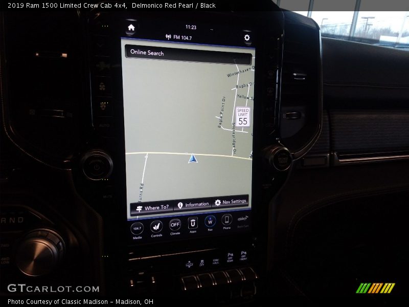 Navigation of 2019 1500 Limited Crew Cab 4x4