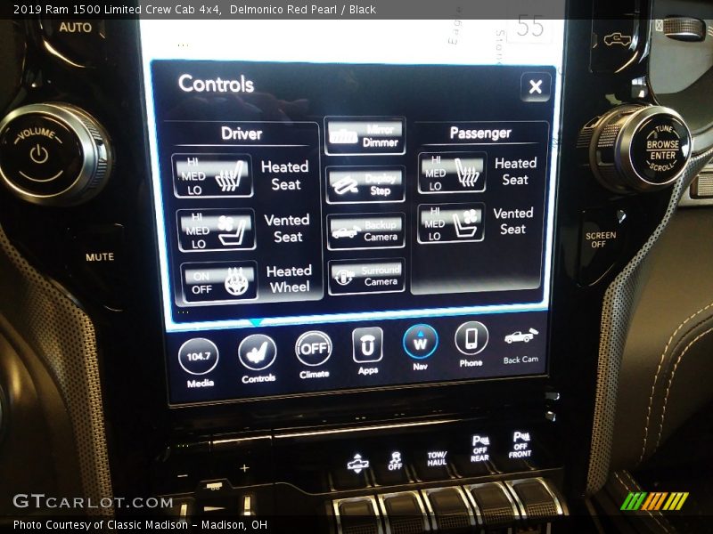 Controls of 2019 1500 Limited Crew Cab 4x4