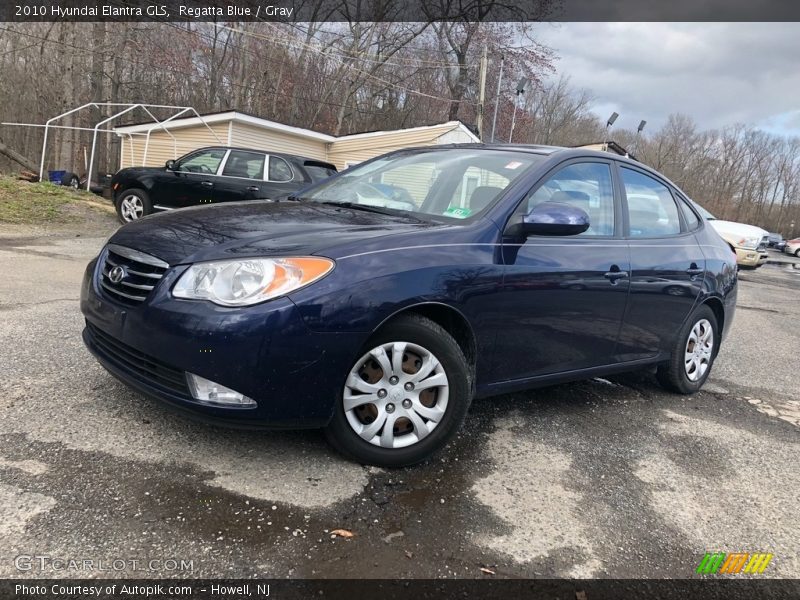 Regatta Blue / Gray 2010 Hyundai Elantra GLS