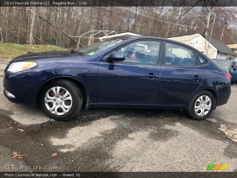 Regatta Blue / Gray 2010 Hyundai Elantra GLS