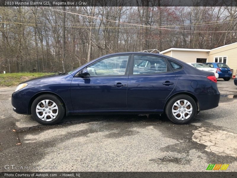 Regatta Blue / Gray 2010 Hyundai Elantra GLS